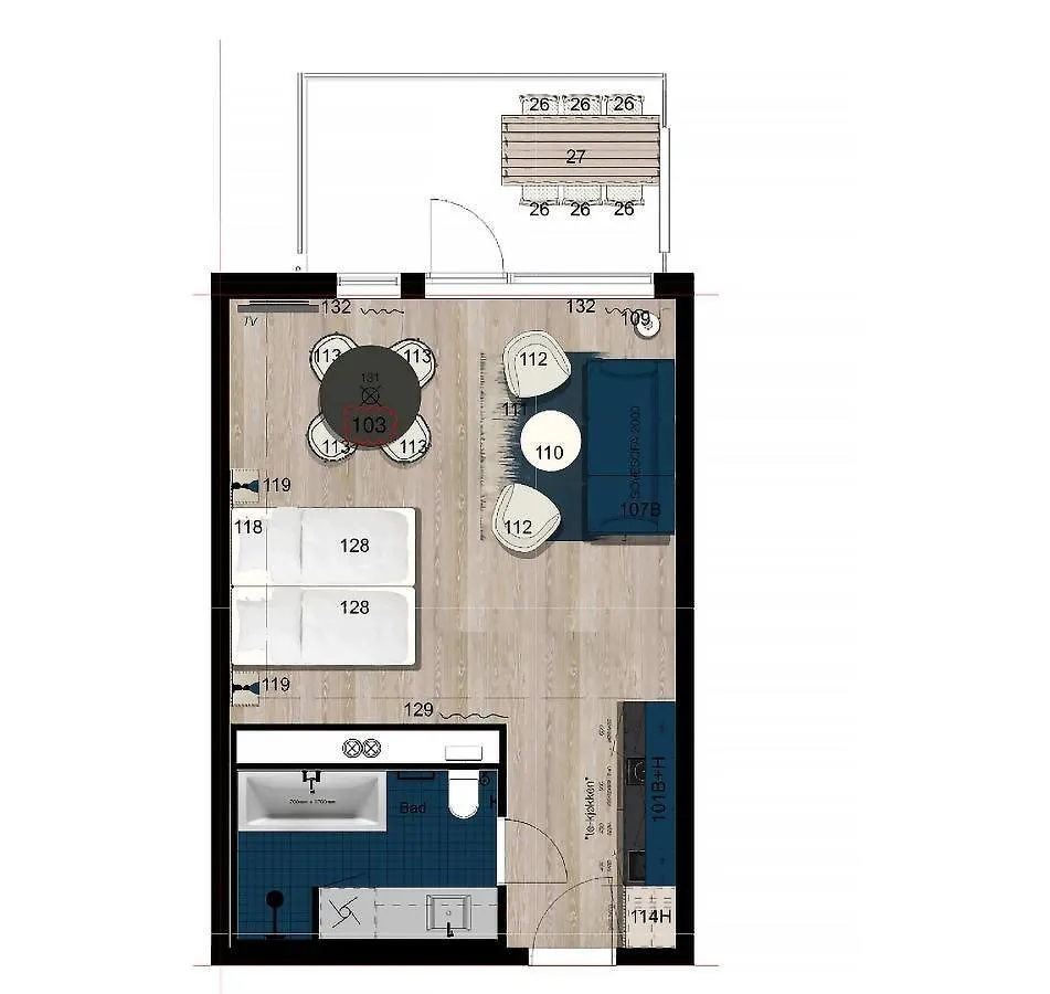 Plantegning – Hotel Superior