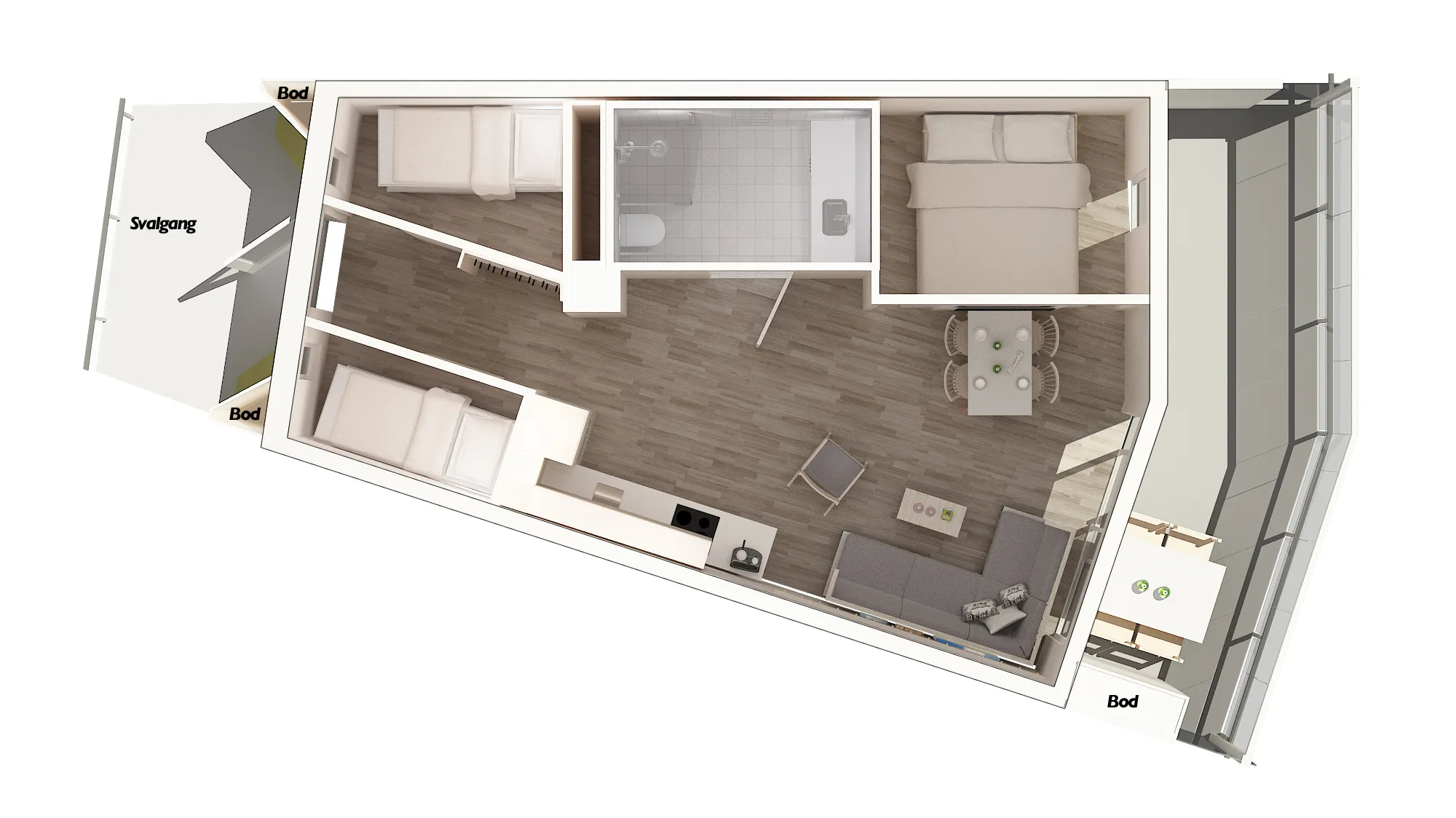 Plantegning – Suite Deluxe
