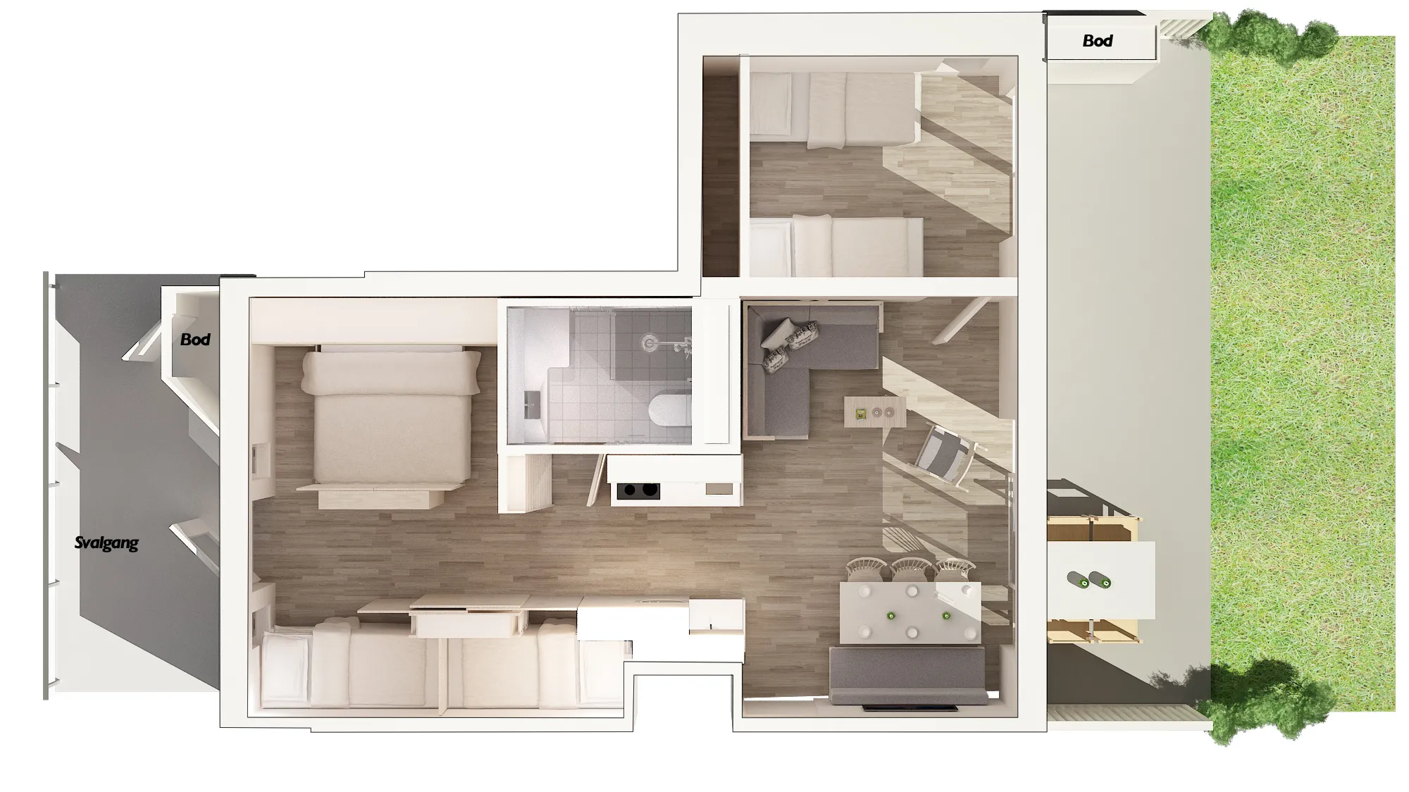 Plantegning – Suite Royal